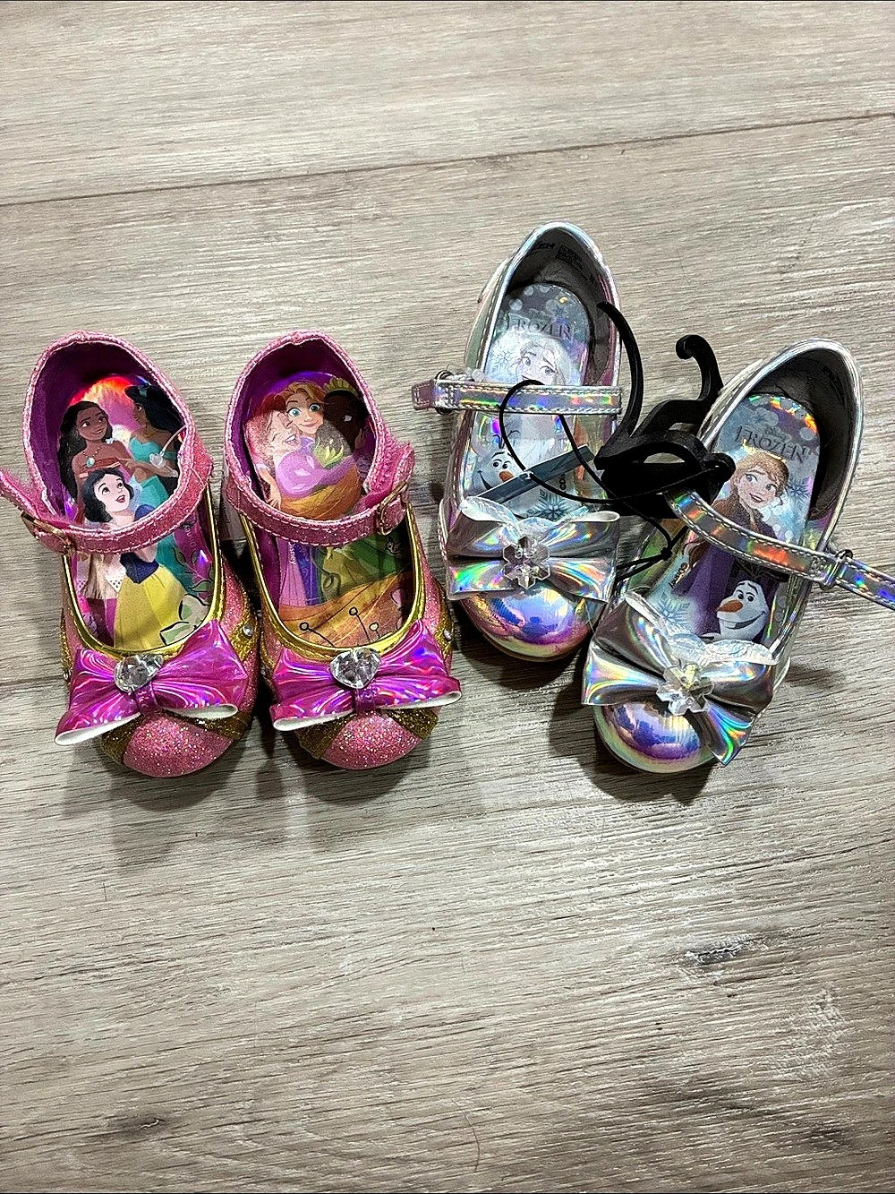 Disney Kids Character Dress Shoes Pink & Silver